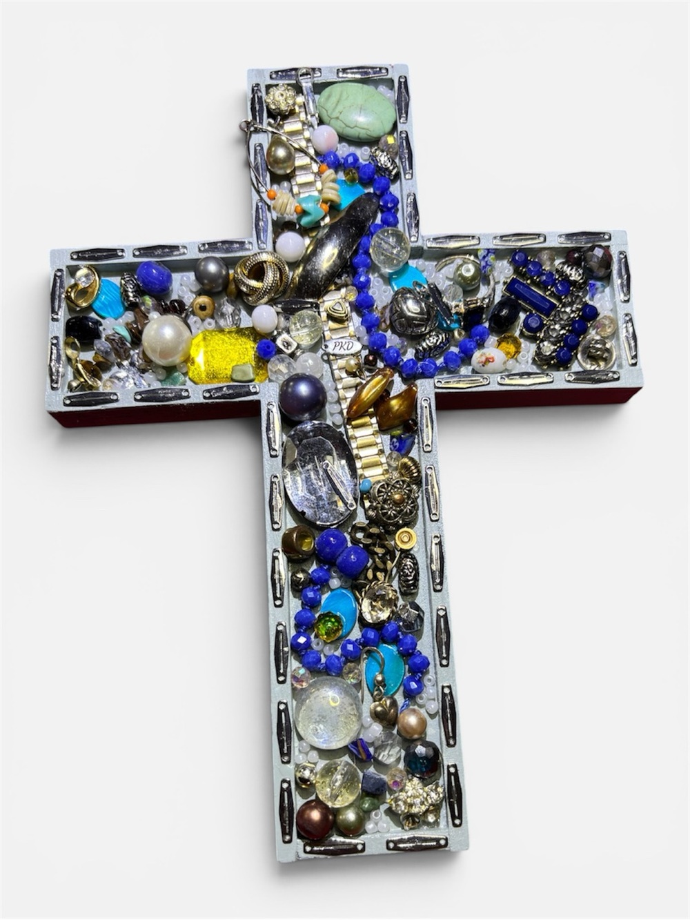 Bejeweled Decorative Cross Wall Art - - Picture 2 of 5